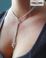 Postříbřený náhrdelník - Starfish
